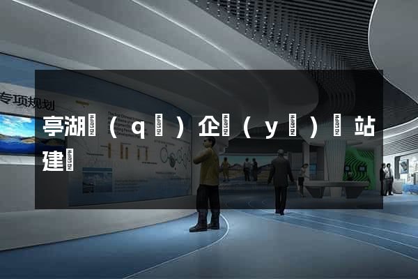 亭湖區(qū)企業(yè)網站建設