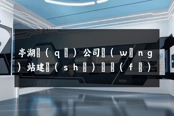 亭湖區(qū)公司網(wǎng)站建設(shè)開發(fā)