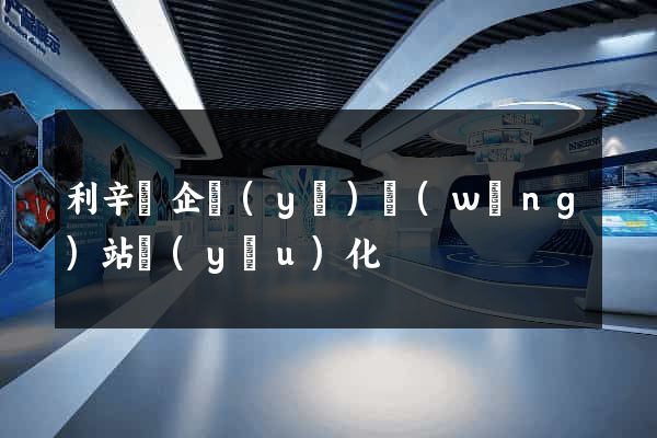 利辛縣企業(yè)網(wǎng)站優(yōu)化