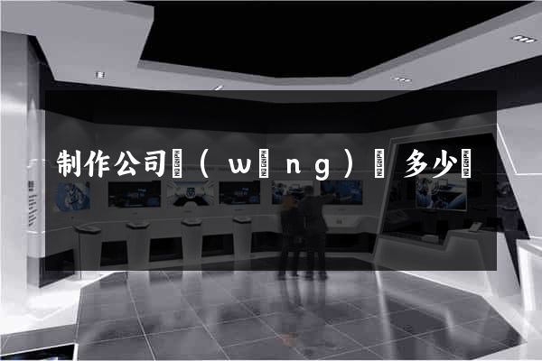 制作公司網(wǎng)頁多少錢