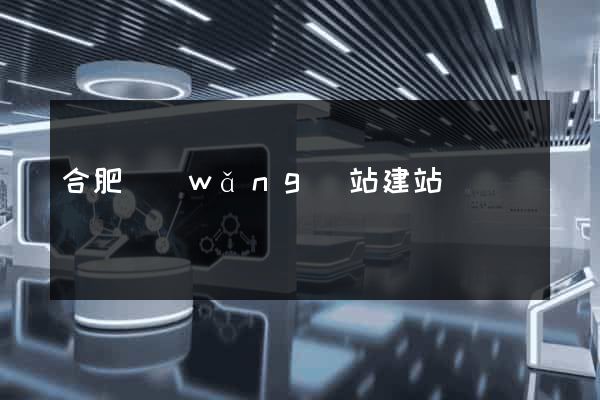 合肥網(wǎng)站建站