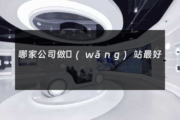 哪家公司做網(wǎng)站最好