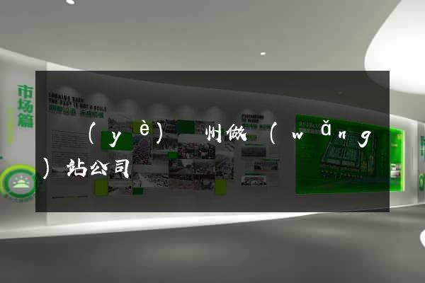 專業(yè)廣州做網(wǎng)站公司
