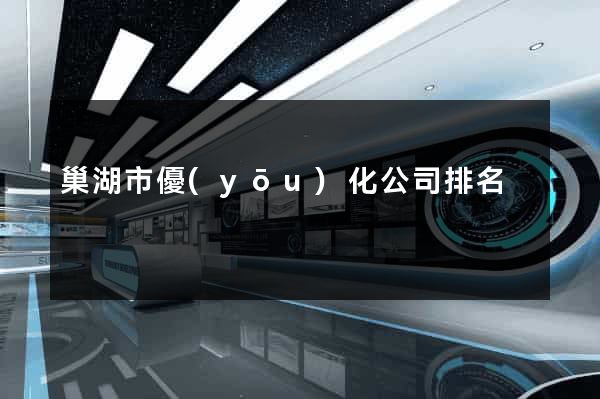巢湖市優(yōu)化公司排名