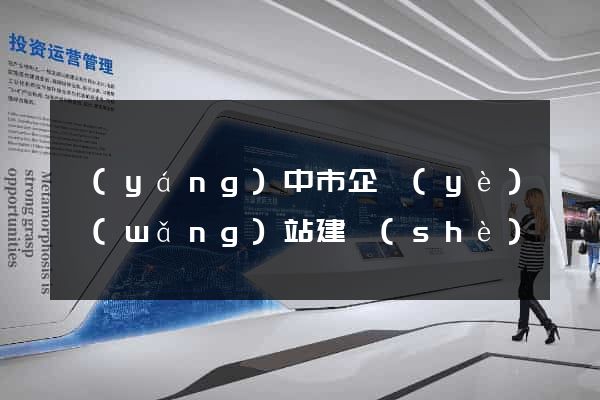 揚(yáng)中市企業(yè)網(wǎng)站建設(shè)