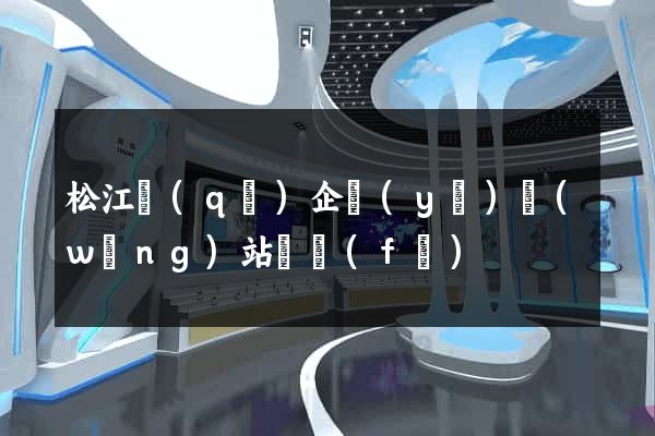 松江區(qū)企業(yè)網(wǎng)站開發(fā)