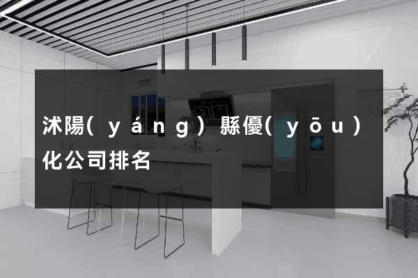 沭陽(yáng)縣優(yōu)化公司排名