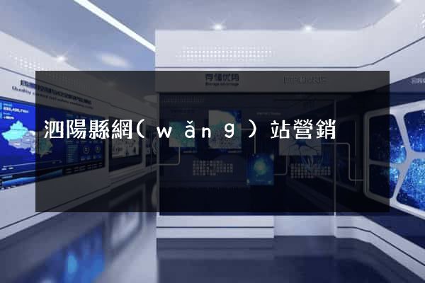 泗陽縣網(wǎng)站營銷