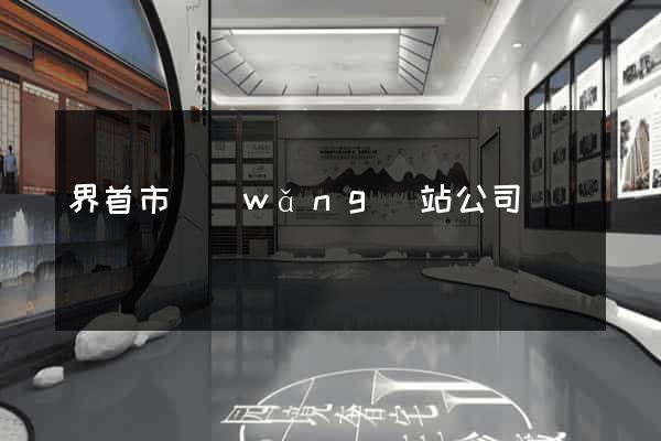 界首市網(wǎng)站公司