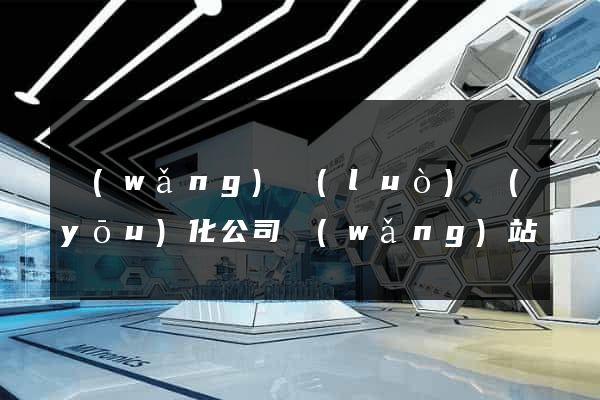 網(wǎng)絡(luò)優(yōu)化公司網(wǎng)站