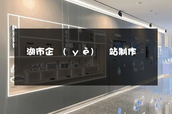 蕪湖市企業(yè)網站制作