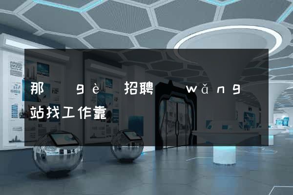 那個(gè)招聘網(wǎng)站找工作靠譜