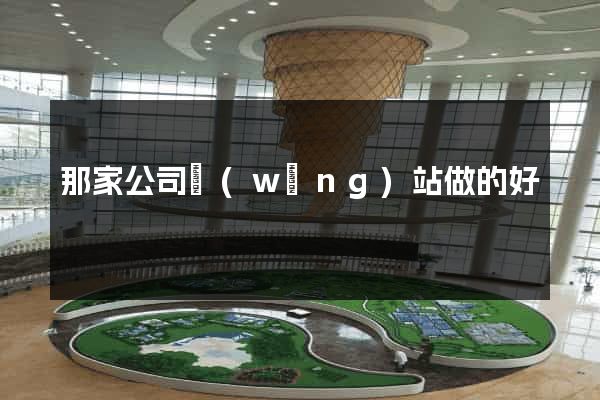 那家公司網(wǎng)站做的好