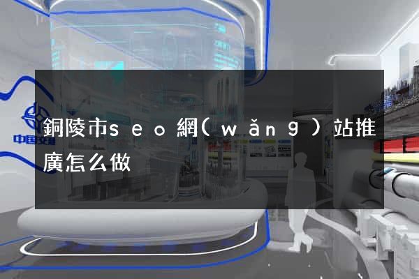 銅陵市seo網(wǎng)站推廣怎么做