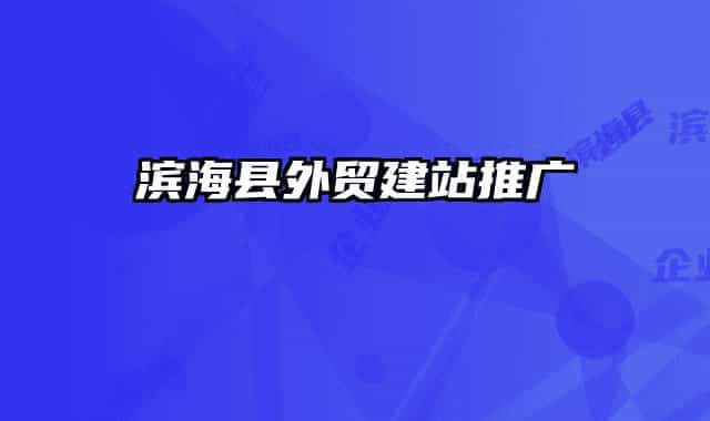 濱海縣外貿(mào)建站推廣